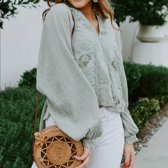 Free People Tops - NWT Free People Spanish Moss Top
